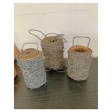 Free partial rolls of barbed wire