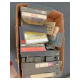 Cassette tapes on VHS tapes