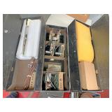 Vintage sylvania in radio box with radio parts