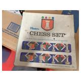 Vintage 1970 Hasbro chess set