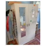 Two door metal cabinets contents included