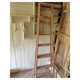 7 foot wooden step ladder