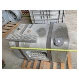 Used aluminum fuel tank with straps and mounting
