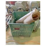 Plastic crate with plastic mats other contents