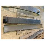 Pair of 87 inch steel bumpers