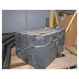 Plastic battery box with latches