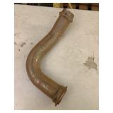 Approximately 10 3 inch curved exhaust