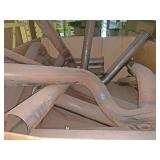 Miscellaneous bent 3 1/2inch Exhaust tubing