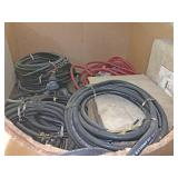 Lot of large tractor trailer connectors