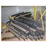 Semi truck fuel tank steel brackets