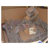 Large lot of mirror handles mirror brackets and