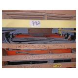Large pallet of semi truck mounting brackets