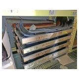 Large pallet of semi truck mounting brackets