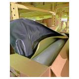Roll of black interior upholstery