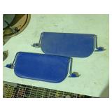 Set of blue Ford sunvisors