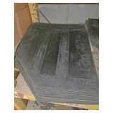 Lot of six heavy rubber mudflaps
