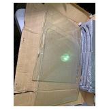 Two piece curved Volvo windshield