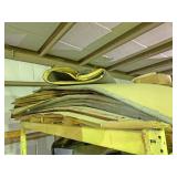 Large lot of miscellaneous interior cab curtains