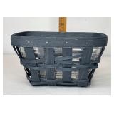 Denim extra small patio basket with Protector