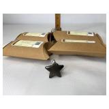 New-Set of 4 star knobs