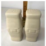 Longaberger Ivory square salt & pepper