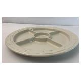 USA ivory divided serving dish