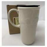 NIB ivory travel mug