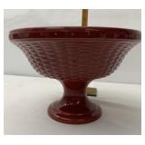 Longaberger Paprika large footed compote