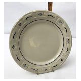 USA blue dinner plate