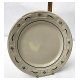 USA blue dinner plate