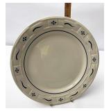 USA blue dinner plate
