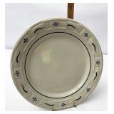USA blue dinner plate