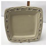 Blue Soft square dinner plate