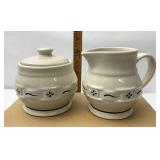 USA NIB Blue sugar and creamer set