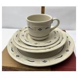 USA NIB Blue five piece placesetting