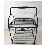 Wrought iron 2 tier server