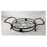 Wrought iron round server