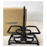 NIB Wrought iron salt and pepper caddy