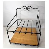 Wrought iron letter tray With non-Longaberger