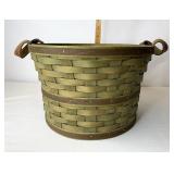Longaberger Sage medium bushel with Protector