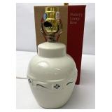 Longaberger USA green pottery lamp base