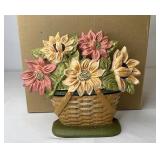 NIB CC Wrought iron sunflower doorstop