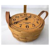 Longaberger Button with Dresden clock