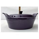 Eggplant large oval casserole