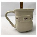 Red soft square mug