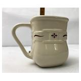 Red soft square mug