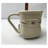 Red soft square mug
