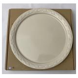 Longaberger NIB ivory pizza pan