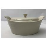 Ivory small oval casserole
