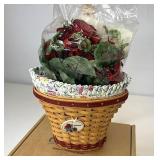 Signed Miniature geranium Liner and Protector tie